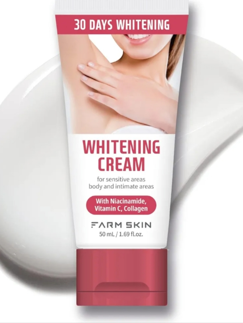 Farm Skin Whitening Cream With Niacinamide, Vitamin C And Collagen New Sealed